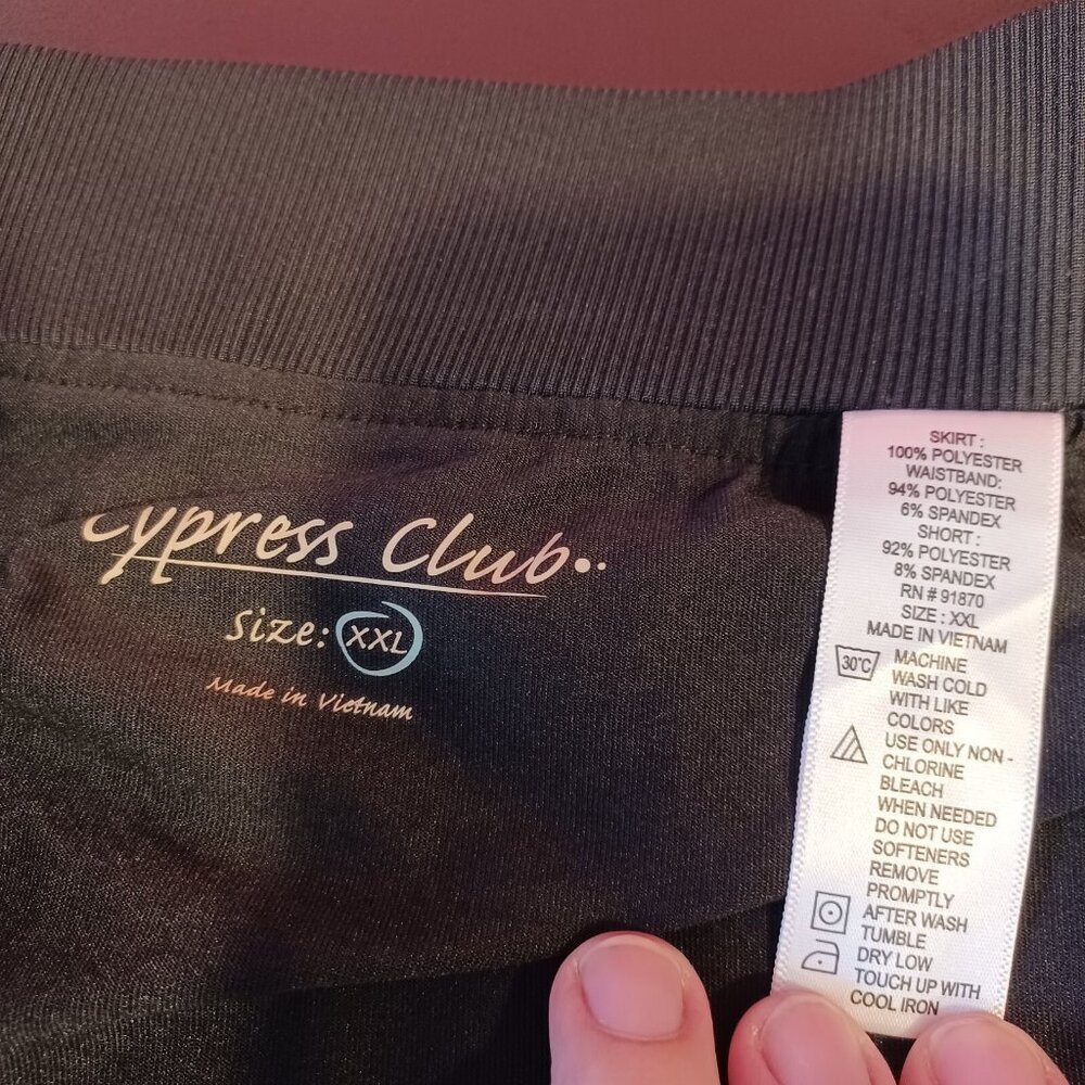 Cypress Club Skort Womens Sz XXL Black White Geo Pull On Tennis Golf Athletic - Picture 11 of 11